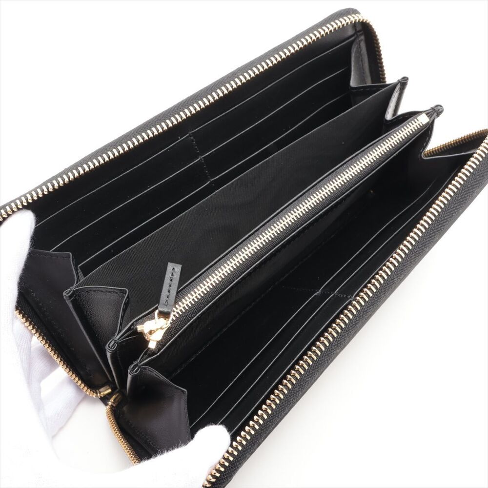 Gucci GG Matelasse Leather Round Zip Wallet Black - Picture 3 of 8